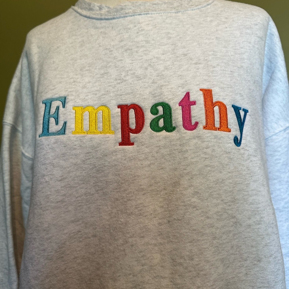Empathy Multicolor Embroidered Sweatshirt - Picture 2 of 4
